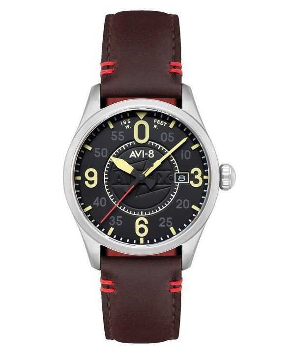 Orologio da uomo AVI-8 Spitfire Smith Automatic Airfix Edition quadrante nero granito AV-4090-08