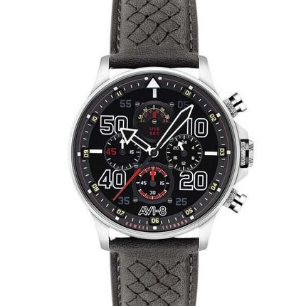 Orologio da uomo AVI-8 Hawker Typhoon Rb396 Sheila cronografo edizione limitata quadrante nero al quarzo AV-4093-05