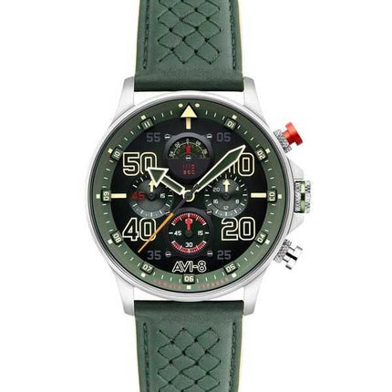 Orologio da uomo AVI-8 Hawker Typhoon Rb396 Sheila cronografo in edizione limitata Goch quadrante verde al quarzo AV-4093-08