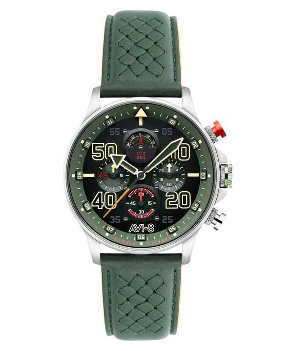Orologio da uomo AVI-8 Hawker Typhoon Rb396 Sheila cronografo in edizione limitata Goch quadrante verde al quarzo AV-4093-08