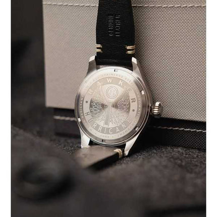 Orologio da uomo AVI-8 Hawker Hurricane Kenley Clowes automatico quadrante nero AV-4097-03