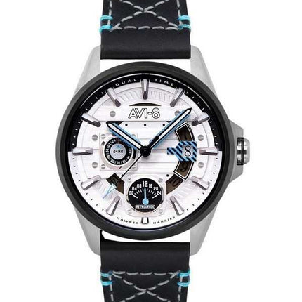 Orologio da uomo AVI-8 Hawker Harrier Farley multifunzione stratosfera quadrante bianco al quarzo AV-4098-01