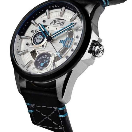 Orologio da uomo AVI-8 Hawker Harrier Farley multifunzione stratosfera quadrante bianco al quarzo AV-4098-01