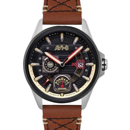 Orologio da uomo AVI-8 Hawker Harrier Farley multifunzione quadrante nero al quarzo AV-4098-02