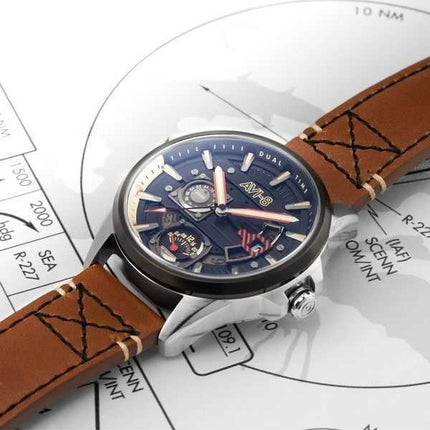 Orologio da uomo AVI-8 Hawker Harrier Farley multifunzione quadrante nero al quarzo AV-4098-02