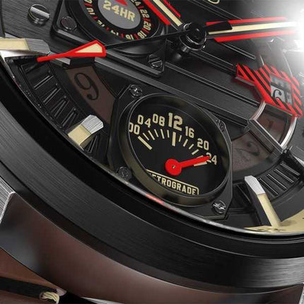Orologio da uomo AVI-8 Hawker Harrier Farley multifunzione quadrante nero al quarzo AV-4098-02
