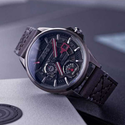 Orologio da uomo AVI-8 Hawker Harrier Farley multifunzione Night Sky quadrante nero al quarzo AV-4098-04