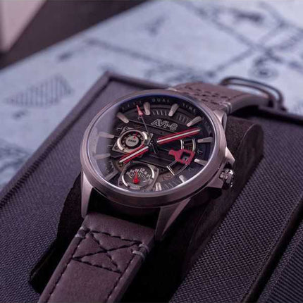 Orologio da uomo AVI-8 Hawker Harrier Farley multifunzione Night Sky quadrante nero al quarzo AV-4098-04