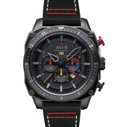 Orologio da uomo Avi-8 Hawker Hunter Atlas Dual Time Chronograph Black OPS Quartz AV-4100-04
