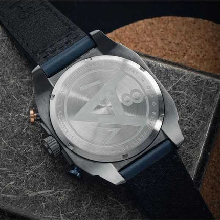 Orologio da uomo AVI-8 Hawker Hunter Atlas Dual Time Cronografo quadrante grigio antracite al quarzo AV-4100-07