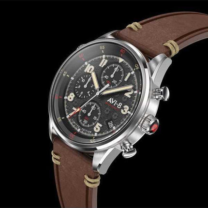 AVI-8 Flyboy Royal British Legion Tri-Service edizione limitata al quarzo AV-4102-RBL-01 orologio da uomo con cinturino extra