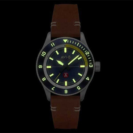 AVI-8 Flyboy Tuskegee Airmen Meca-Quartz Edizione limitata Lucera quadrante blu AV-4103-02 Orologio da uomo con cinturino extra