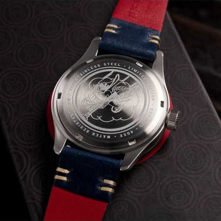 AVI-8 Flyboy Tuskegee Airmen Meca-Quartz Edizione limitata Torretto Quadrante argento AV-4103-03 Orologio da uomo con cinturino