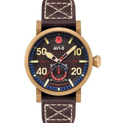 Orologio da uomo AVI-8 Dambuster 80th Anniversary Royal British Legion Meca-Quartz Limited Edition quadrante marrone AV-4108-RBL
