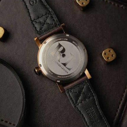 Orologio da uomo AVI-8 Dambuster 80th Anniversary Royal British Legion Meca-Quartz Limited Edition quadrante marrone AV-4108-RBL