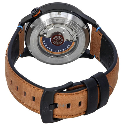 Orologio automatico da uomo AVI-8 Hawker Typhoon Baldwin con quadrante arancione bruciato AV-4119-02