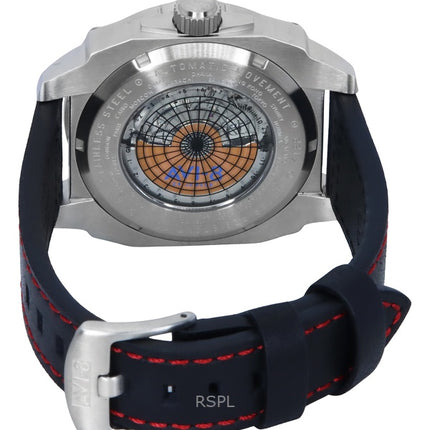 Orologio da uomo automatico AVI-8 Hawker Hunter Atlas GMT Devil con quadrante nero AV-4122-01
