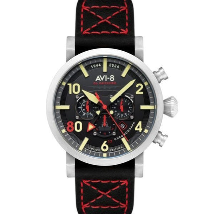 Orologio da uomo AVI-8 Dambuster Operation Catechism 80th Dual Time Chronograph Limited Edition Quartz AV-4124-01