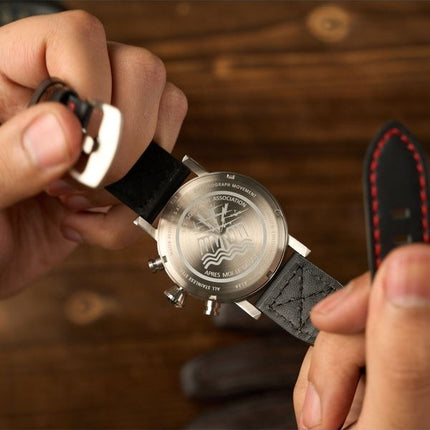 Orologio da uomo AVI-8 Dambuster Operation Catechism 80th Dual Time Chronograph Limited Edition Quartz AV-4124-01