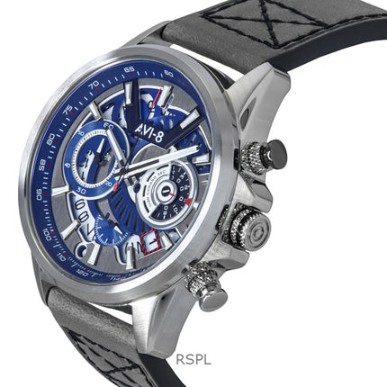 Orologio da uomo AVI-8 Hawker Harrier Matador Cronografo con quadrante blu ardesia al quarzo AV-4125-03