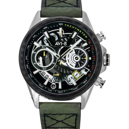 Orologio da uomo AVI-8 Hawker Harrier Matador Cronografo Viper Green Dial Quartz AV-4125-04