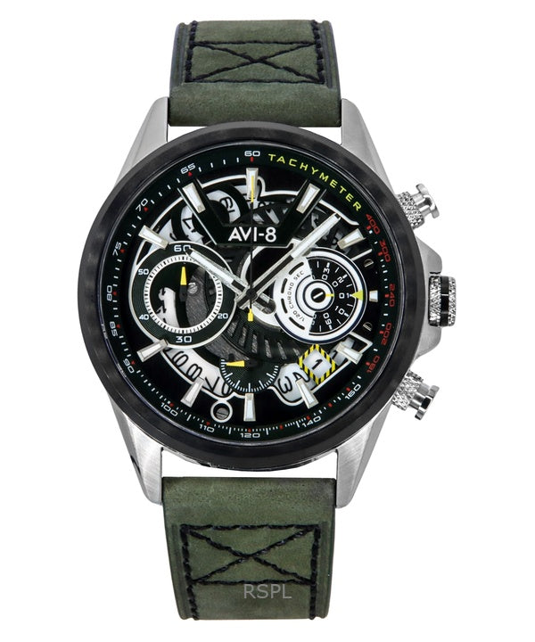 Orologio da uomo AVI-8 Hawker Harrier Matador Cronografo Viper Green Dial Quartz AV-4125-04
