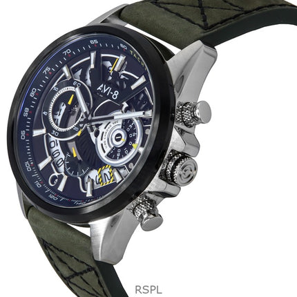 Orologio da uomo AVI-8 Hawker Harrier Matador Cronografo Viper Green Dial Quartz AV-4125-04