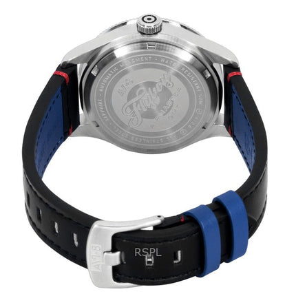 Orologio da uomo AVI-8 Flyboy Airmaster GMT con cinturino in pelle e quadrante nero automatico AV-4128-01