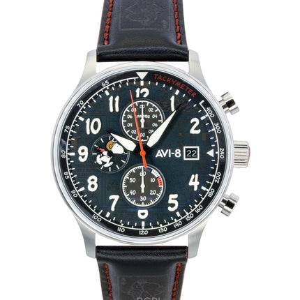 Orologio da uomo AVI-8 Hawker Hurricane Classic Chronograph Limited Edition Ace Black Dial Quartz AV-4132-01