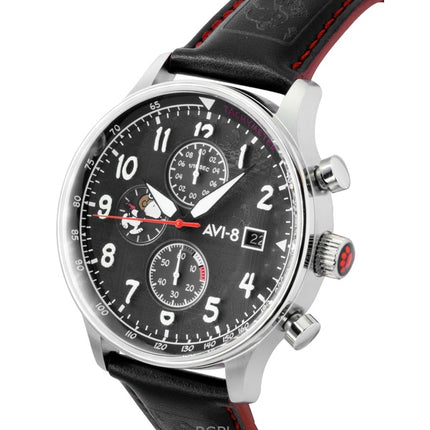 Orologio da uomo AVI-8 Hawker Hurricane Classic Chronograph Limited Edition Ace Black Dial Quartz AV-4132-01