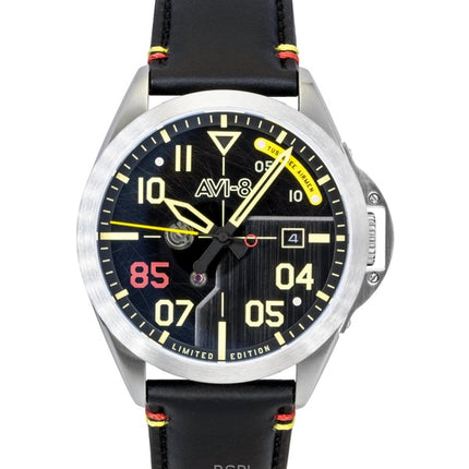 Orologio da uomo AVI-8 P-51 Mustang Patriot Automatico Edizione Limitata 85° Anniversario Tuskegee Airmen Quadrante Nero AV-4148-01