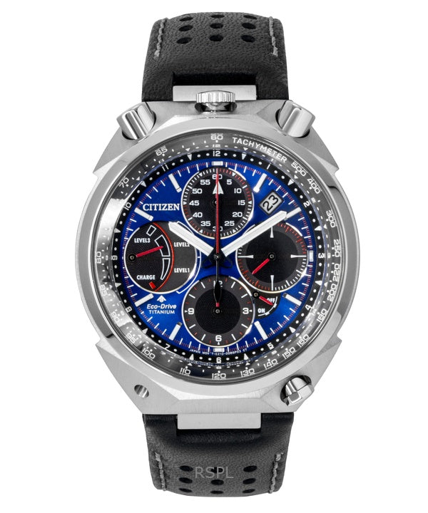 Orologio da uomo Citizen Promaster Tsuno Chronograph Racer Limited Edition con quadrante blu Eco-Drive Diver&#39;s AV0088-01L 200M