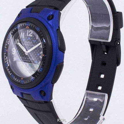 Orologio da uomo digitale analogico Casio Orologio da uomo AW-80-2BVDF AW-80-2BV nero / blu di Telememo