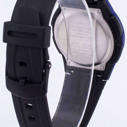 Orologio da uomo digitale analogico Casio Orologio da uomo AW-80-2BVDF AW-80-2BV nero / blu di Telememo