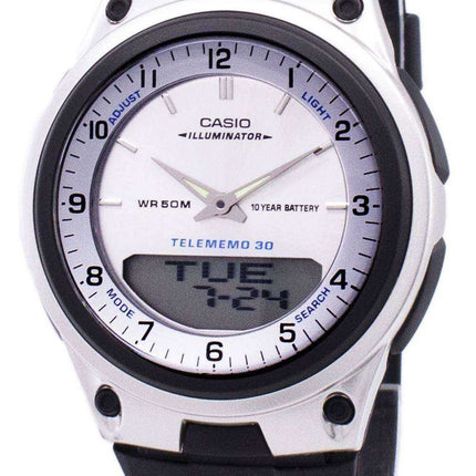 Casio Analog Digital Telememo Illuminator AW-80-7AVDF AW80-7AVDF Orologio da uomo