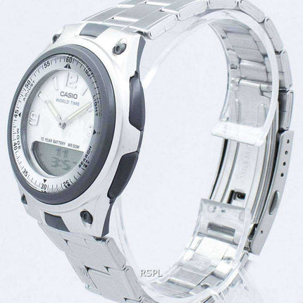 Orologio da uomo Casio World Time analogico digitale AW-80D-7A2V AW80D-7A2V