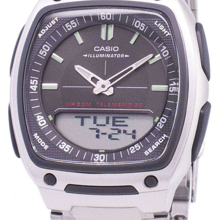 Casio Analog Digital Telememo Illuminator AW-81D-1AVDF AW-81D-1AV - Orologio da uomo