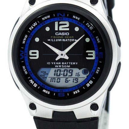 Orologio da uomo Casio analogico digitale con illuminazione di uscita AW-82-1AVDF AW-82-1AV - Orologio da uomo