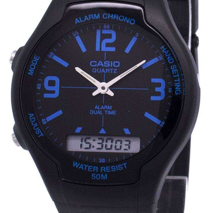 Orologio da uomo Casio Analog Digital Dual Time AW-90H-2BVDF AW90H-2BVDF