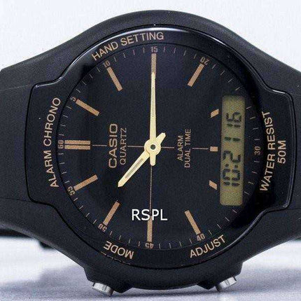 Casio Alarm Chrono Dual Time Quartz Orologio da uomo AW-90H-9EVDF AW90H-9EVDF