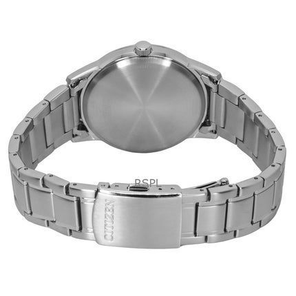 Orologio da uomo Citizen Eco-Drive in acciaio inossidabile con quadrante bianco AW0100-86B