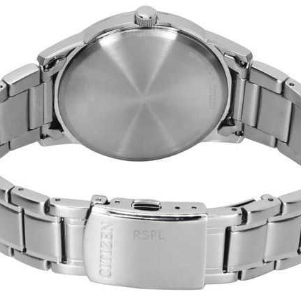Orologio da uomo Citizen Eco-Drive in acciaio inossidabile con quadrante blu AW0100-86L