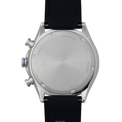 Orologio da uomo Citizen Eco-Drive con cinturino in pelle e quadrante blu, modello AW0151-00L, impermeabile fino a 100 metri.