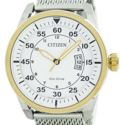 Orologio da uomo Citizen Aviator Eco-Drive Mesh Band AW1364-54A