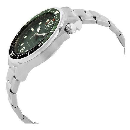Orologio da uomo Citizen Eco-Drive in acciaio inossidabile quadrante verde AW1715-86X 100M
