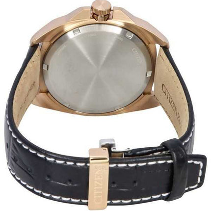 Orologio da uomo Citizen Eco-Drive Sport Luxury Endicott cinturino in pelle quadrante nero AW1723-02E 100M