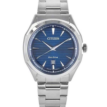 Orologio da uomo Citizen Core Collection in acciaio inossidabile quadrante blu Eco-Drive AW1750-85L 100M