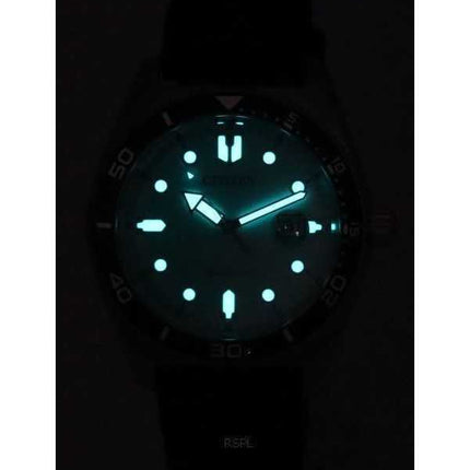 Orologio da uomo Citizen Eco-Drive cinturino in caucciù quadrante turchese AW1760-14X 100M