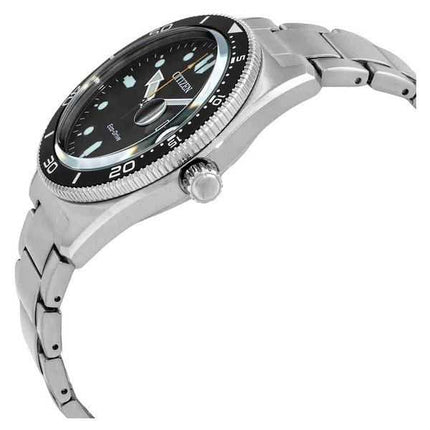 Orologio da uomo Citizen Core Collection Eco-Drive in acciaio inossidabile quadrante nero AW1760-81E 100M