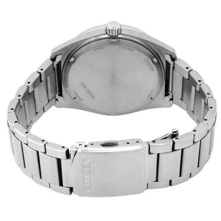 Orologio da uomo Citizen Core Collection Eco-Drive in acciaio inossidabile quadrante nero AW1760-81E 100M
